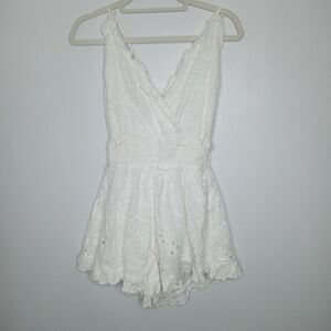 Luxxel White Lace Romper